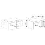 Nowoczesne biurko LINKa STYLES LS-12- 3 KOLORY - Image 2