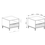 Nowoczesna szafka nocna LINKa STYLES LS-7- 3 KOLORY - Image 2
