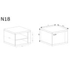 Szafka nocna NATURAL N-18 RIBBECK - Image 2