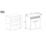 Komoda NATURAL N-6 RIBBECK - Image 2