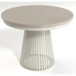 OKRĄGŁY STÓŁ rozkładany LAMELL Z MASKOWNICĄ 100 cm+80cm cashmere/clay gray