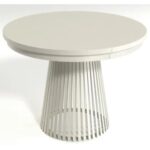 OKRĄGŁY STÓŁ rozkładany LAMELL Z MASKOWNICĄ 100 cm+80cm cashmere/cashmere