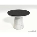 OKRĄGŁY STÓŁ rozkładany LAMELL Z MASKOWNICĄ 100 cm+80cm cashmere/czarny - Image 26