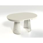 OKRĄGŁY STÓŁ rozkładany LAMELL Z MASKOWNICĄ 100 cm+80cm cashmere/czarny - Image 12